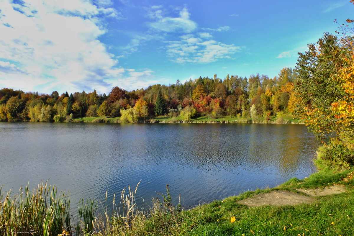 Řeka Opava a Stříbrné jezero (1)
